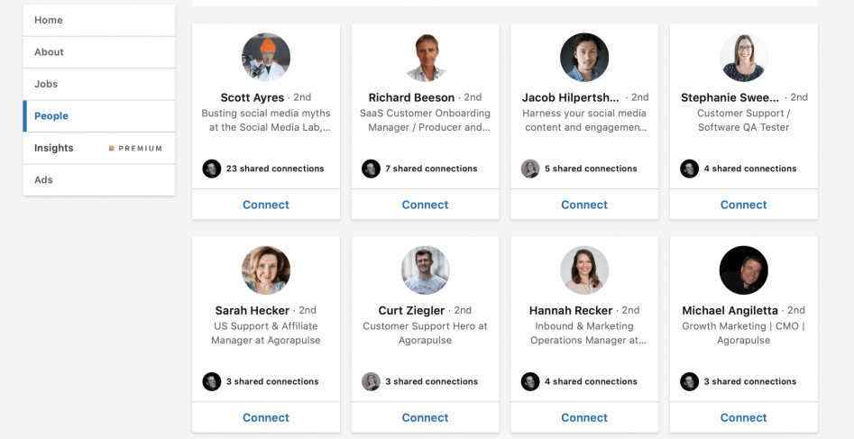 Using LinkedIn to increase contacts