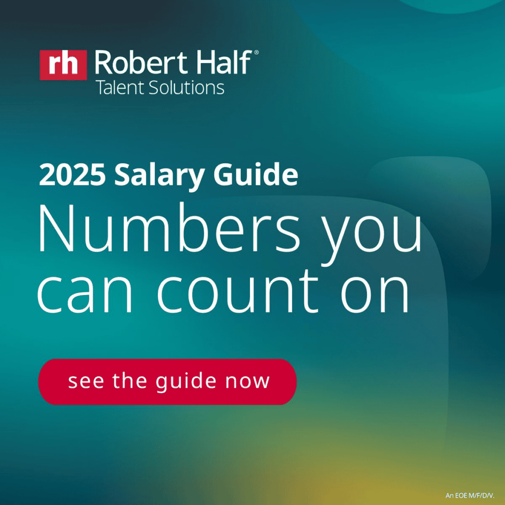 robert half salary survey 2025