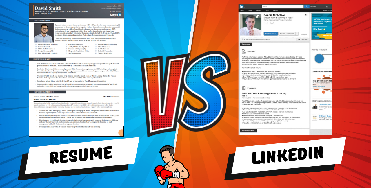 Resume vs Linkedin