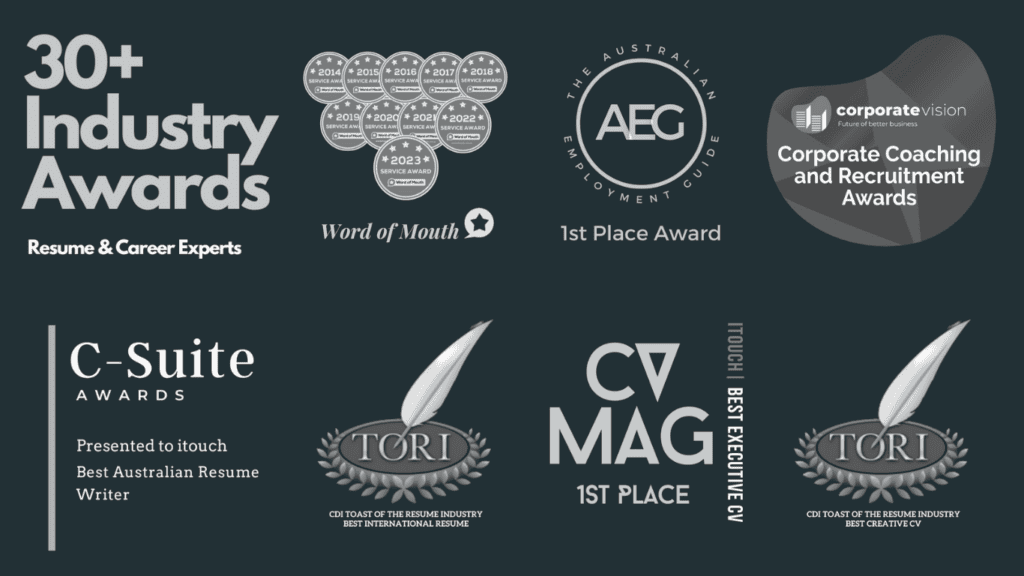 Resume Writing Services - Our Awards