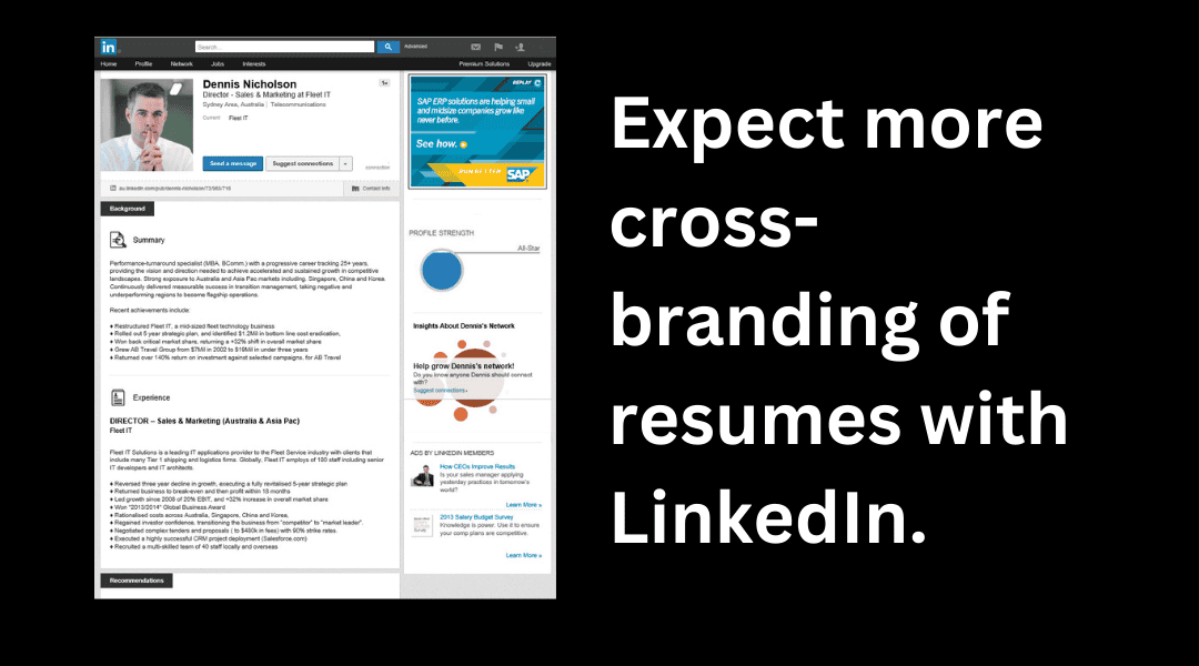 resume trends building your brand