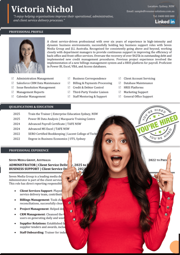 Product Early Career Resume